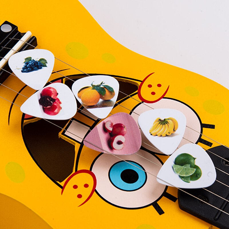 SOACH-púas para guitarra acústica, accesorios para púas, ukelele para bajo, 0,46/0,71/1,0mm, todo tipo de frutas, 50 unids/lote