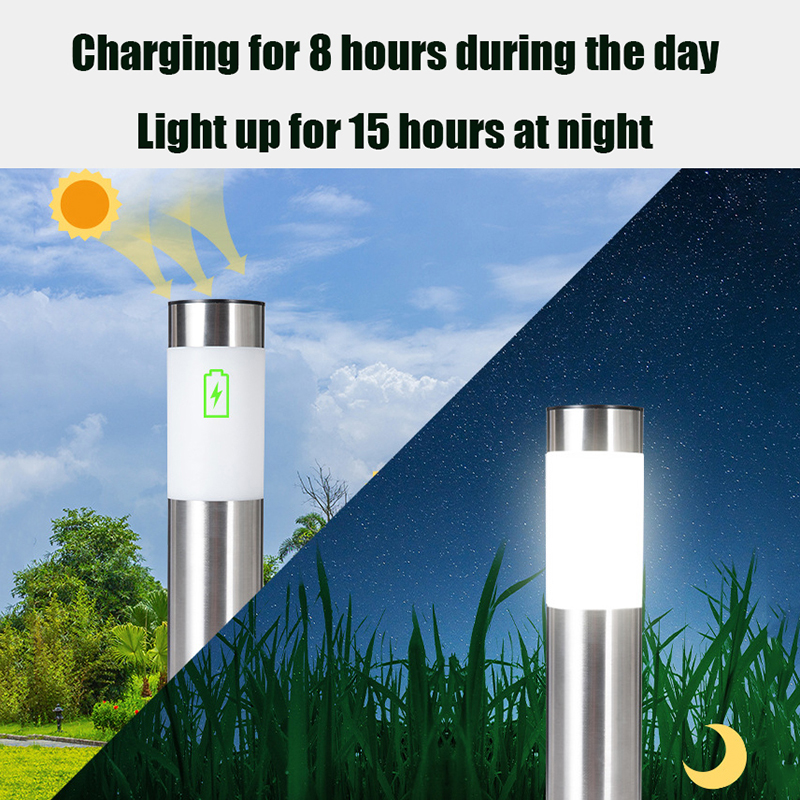 Luces solares para caminos, impermeables, mejoradas, paisaje, entrada al aire libre, luces de encendido/apagado automático para Patio, césped y Patio