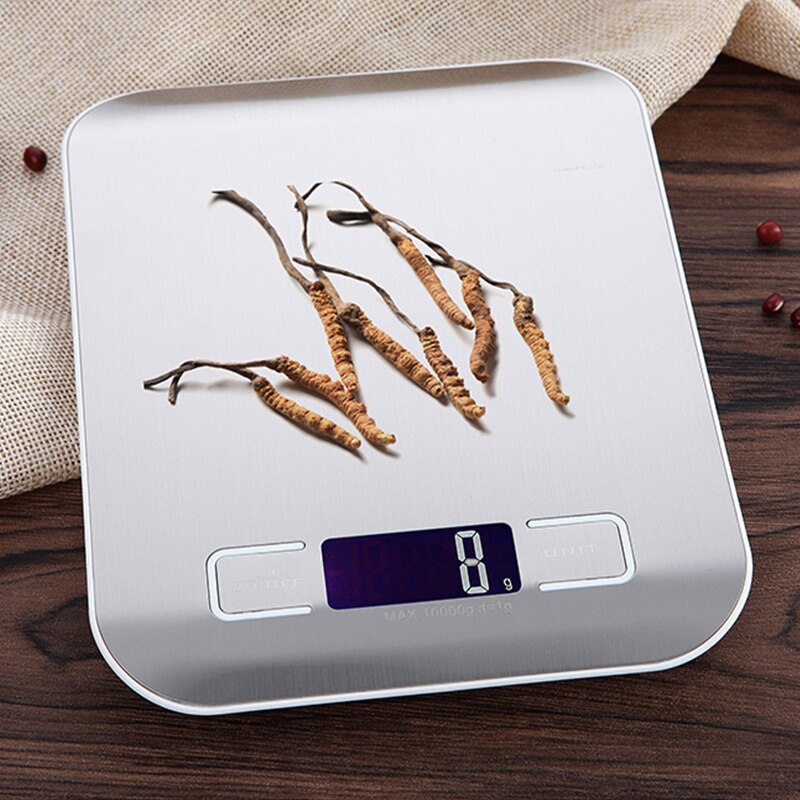 Digital Multi-Function Food Kitchen Scale 11lb/ 22lb 5kg/ 10kg Stainless Steel Platform LCD Display Grams Ounces Cooking Baking
