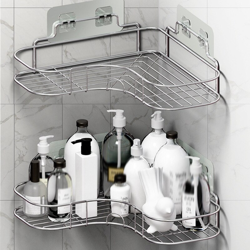 2 Pack Shower Corner Caddy Bathroom Hanging Shelf,... – Grandado