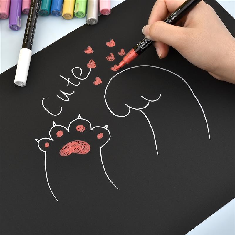 Rotulador de pintura acrílica, pintura de roca para Graffiti, piedra, cerámica, vidrio, madera, manualidades, suministros de arte