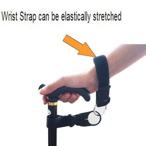 Universele Wandelstok Pols Mobiliteit &amp; Handicap Cord Strap Loop Wandelaars Clip