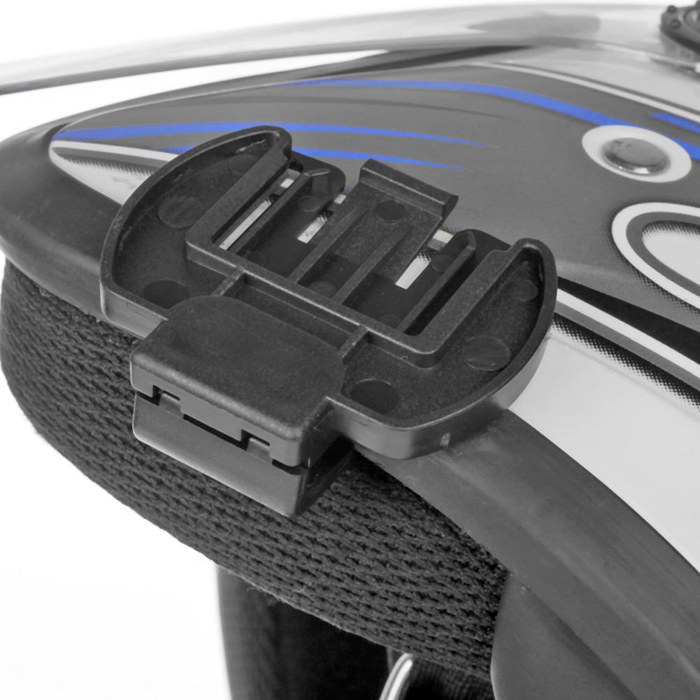 Electrónica para motocicleta Vnetphone Clip soporte adecuado para V6 V4 motocicleta Bluetooth Multi Interphone casco intercomunicador