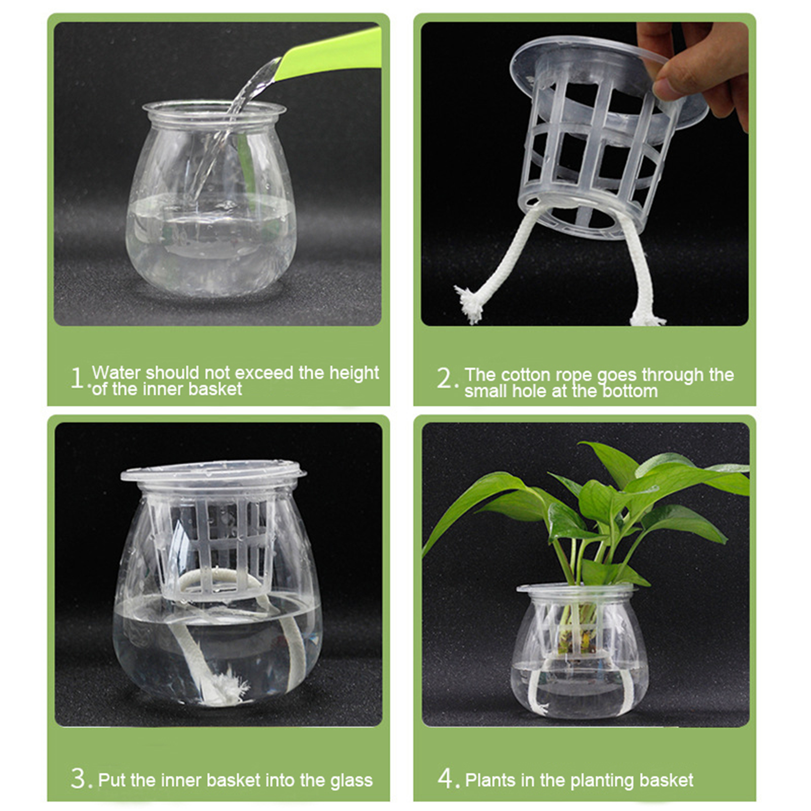 Cuerda de algodón absorbente, sistema de riego por goteo, lavable, 10m, Sitter para plantas en maceta, dispositivo de autorriego para jardín