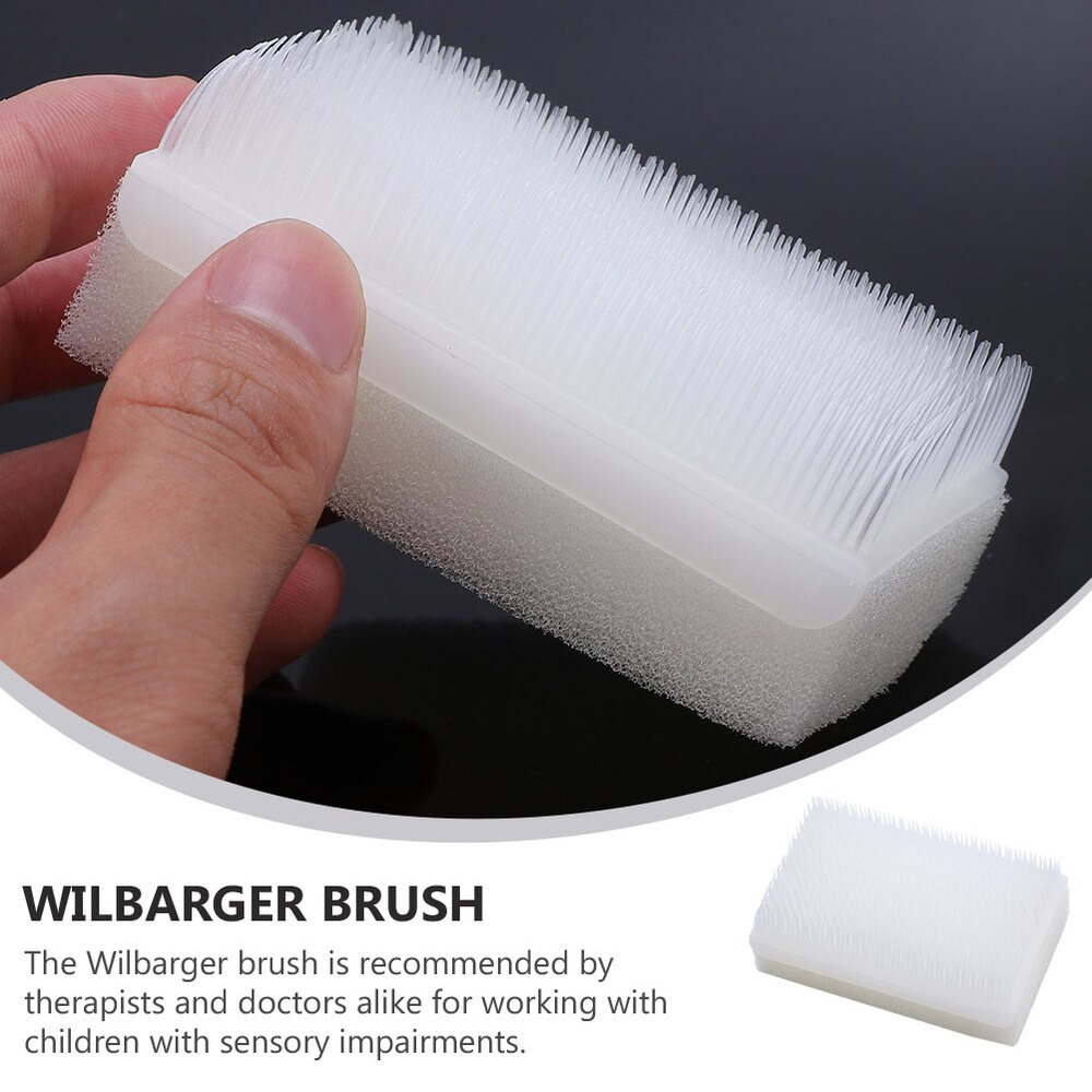 2pcs Wilbarger Therapy Brushes Sensory Brush Hands Scrub Brushes