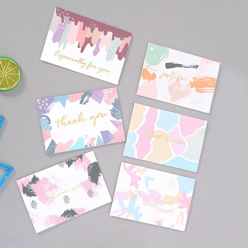 Thank You Card With Envelope, Greeting Card, Blessing Card, Thank You Message Card, Christmas Business Card Set: E - 8.5x12.5cm