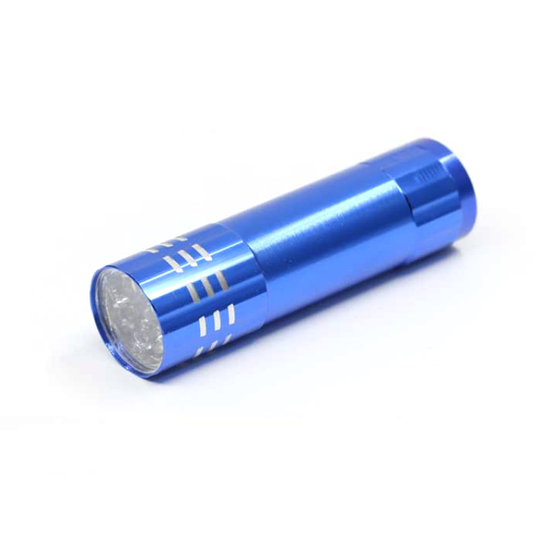 4 farve mini led uv gel lampe lys negletørrer lommelygte lommelygte til neglelak manicure uden batteri reparation negleværktøj lampe: Blå