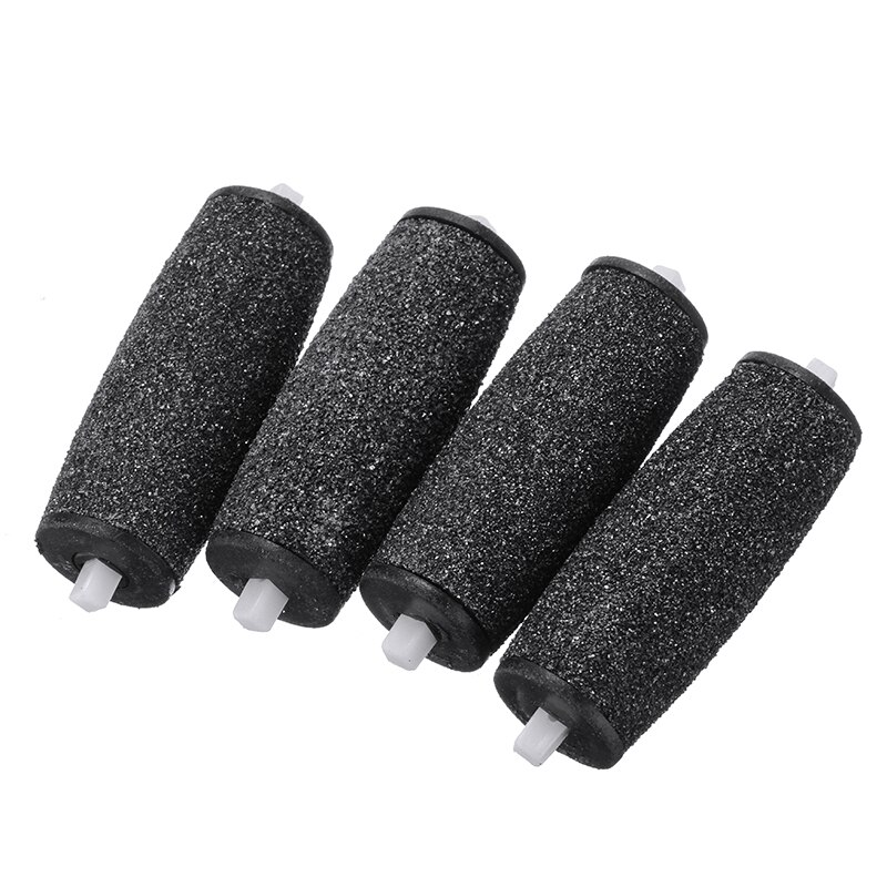 Mayitr 4 stuks Extra Grof Vervanging Refill Roller Hoofd Donkergrijs Voor Elektrische Pedicure Voet File Gereedschap