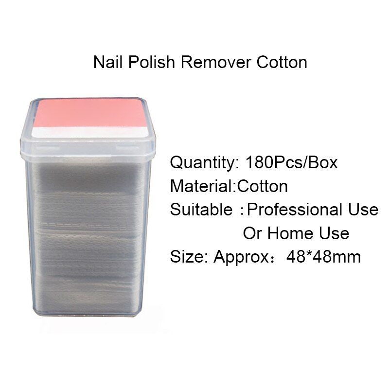 Lingettes de dissolvant pour vernis à ongles Gel UV, en coton doux, non pelucheux, 1 boîte, outils pour Nail art