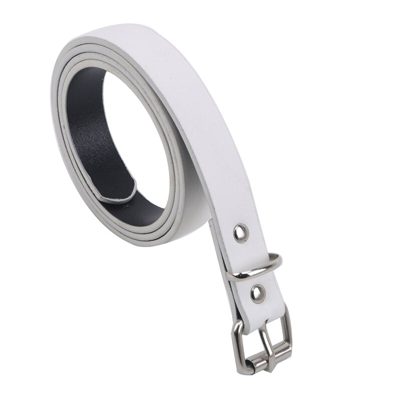 Kinderen Pu Lederen Riemen Candy Kids Jongens Meisjes Riem Kind Tailleband Classic Kleur Leisure Taille Band: white