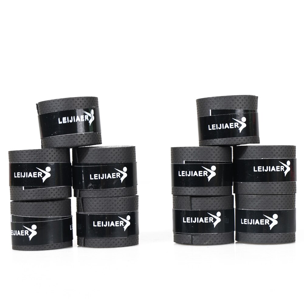 10pcs/lot Tennis Racket PU Overgrip Anti-skid Sweat Absorbed Soft Wrap Taps Tenis Racquet Damper Dry Vibration Tacky Badminton