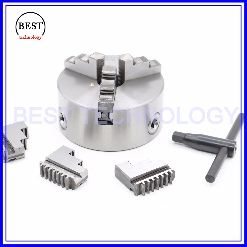 K11 130mm 3 jaw Chuck self-centering manual chuck four jaw for CNC Engraving Milling machine ,CNC Lathe Machine!