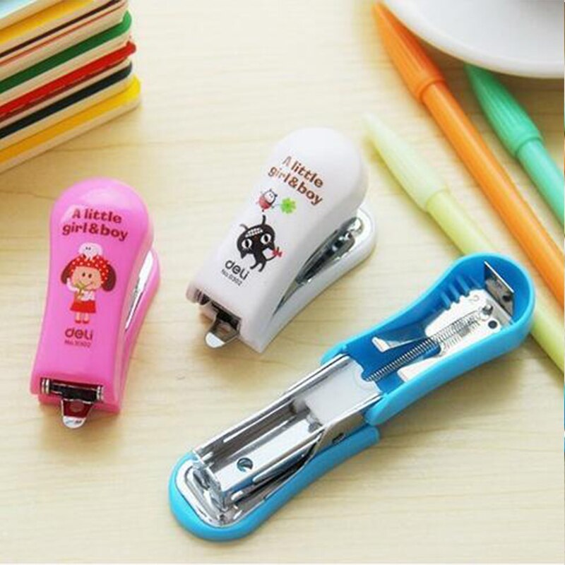 mini cartoon stapler office set stapler school student supplies office and school supplies