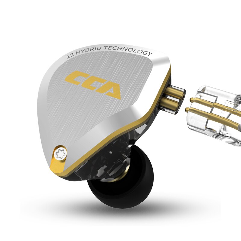 Le plus CCA C12 1DD + 5BA hybride dans l'oreille écouteurs métal HIFI basse écouteurs casques antibruit écouteurs V90 ZSX T4