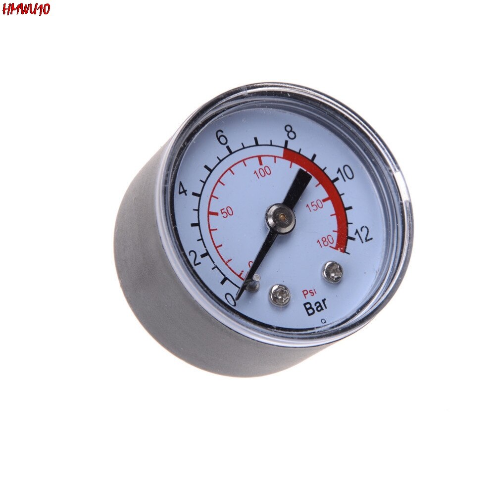 1Pc Air Compressor Pneumatische Hydraulische Vloeistof Manometer Metalen Manometer Manometer Hoofd 0-12Bar / 0-180PSI
