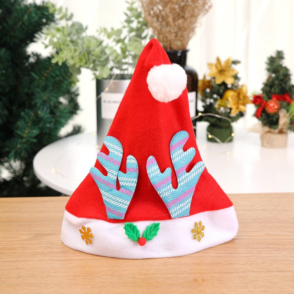 1 pièces bonhomme de neige père noël Elk noël chapeaux fête pour bébé adulte père noël chapeaux nouvel an décoration enfants fête fournitures: x