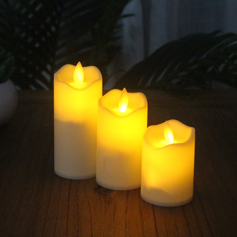 Pack of 12 Electric Plastic Led Candle Lamp with Realistic Swing Flames Flickering Tea Light for Birthday/Wedding /Christmas