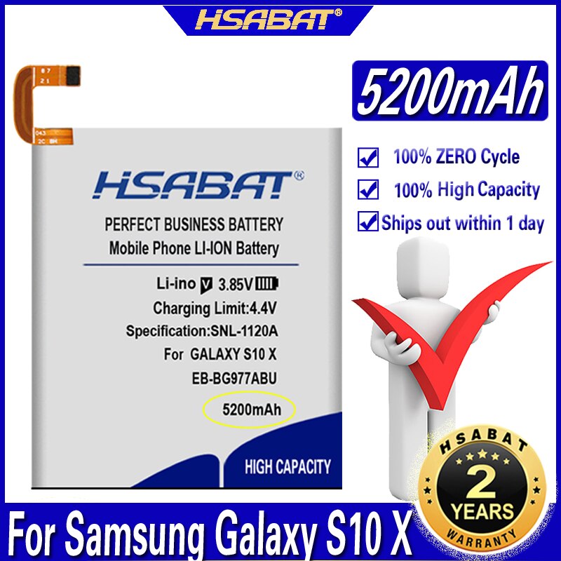 Top Brand HSABAT Battery for Samsung Galaxy S6 S7 S8 S9 S10 S20 (S6 S7 EDGE) (S6 EDGE S8 S9 S10 S20 Plus) S10 Lite S10 5G: for Samsung S10 5G