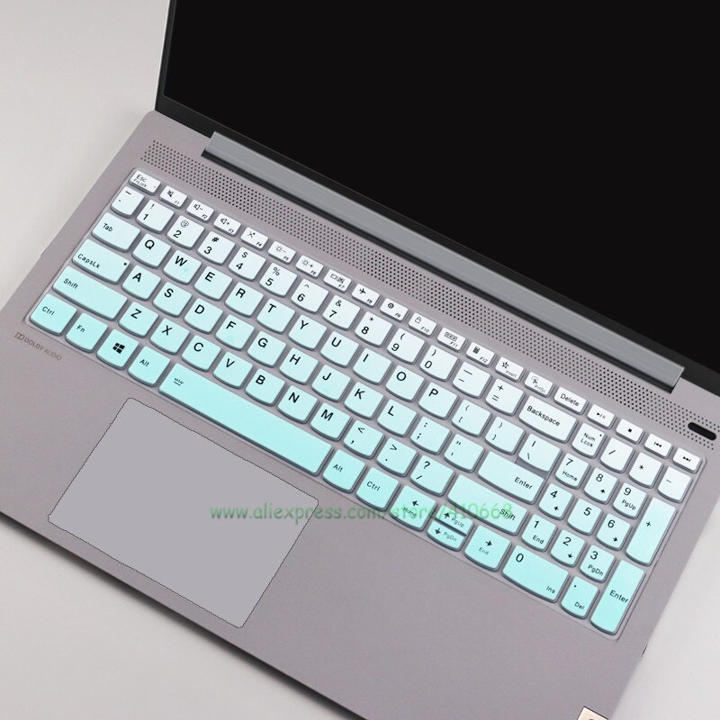 Silicone Laptop Keyboard Cover Skin Protector For Lenovo ThinkBook 15 Gen 2 G2 ITL 15-iil 15-fa / Lenovo ThinkBook 15p 15.6 inch: Gradual skyblue