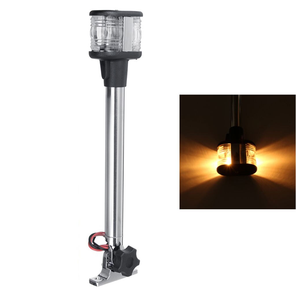 375mm Stainless Folding Pole LED Navigation Anchor Light 12V for Marine Boat