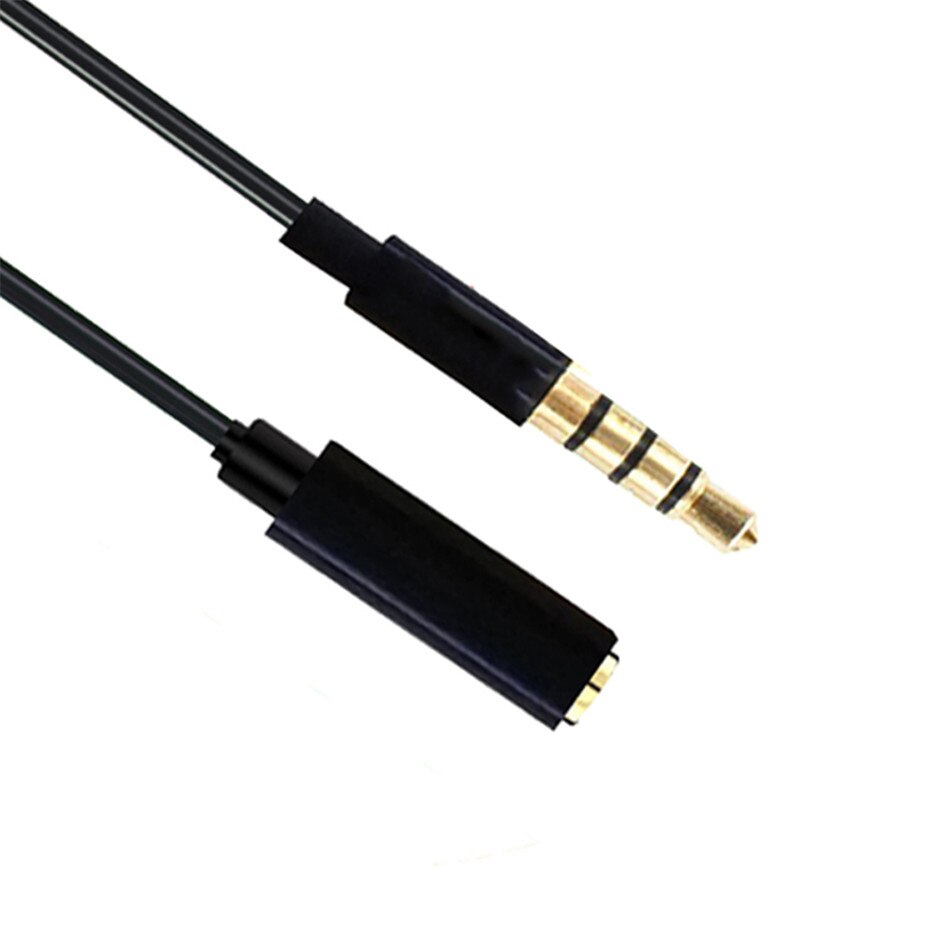 Jack to Jack Male To Female 3.5mm Audio mic Cable Extension Cord AUX Audio Cable For Headphones Headset Microphone 2m