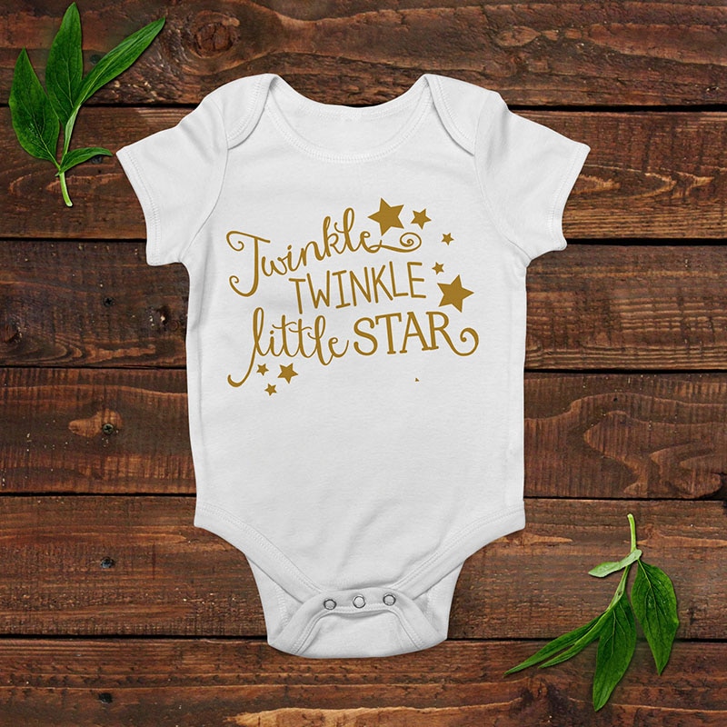 DERMSPE Casual recién nacido bebé niño niña de manga corta estampado de letra centelleante estrella pequeña mameluco de prendas de algodón ropa de bebé