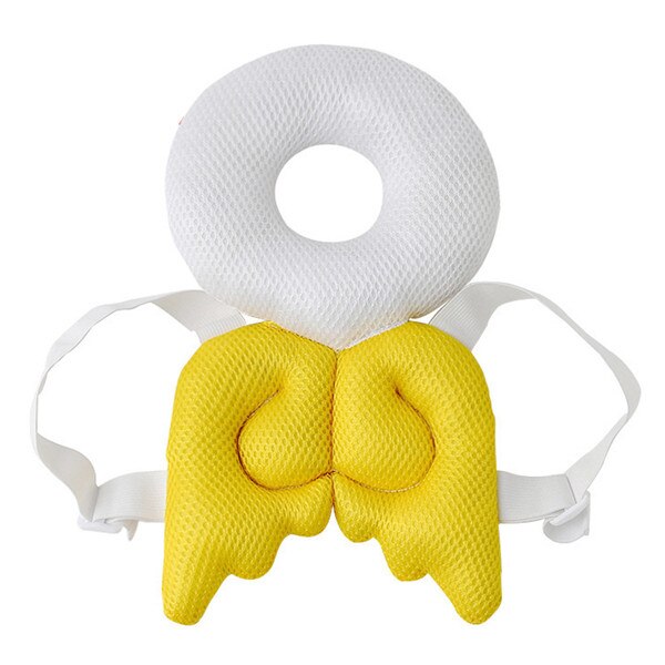 Baby Baby Hoofd Beschermen Verstelbare Veiligheid Kussen Pads Leuke Bijen Vleugels Schouder Protector Baby Anti-Bump Cap Protector & xs: Yellow1  L