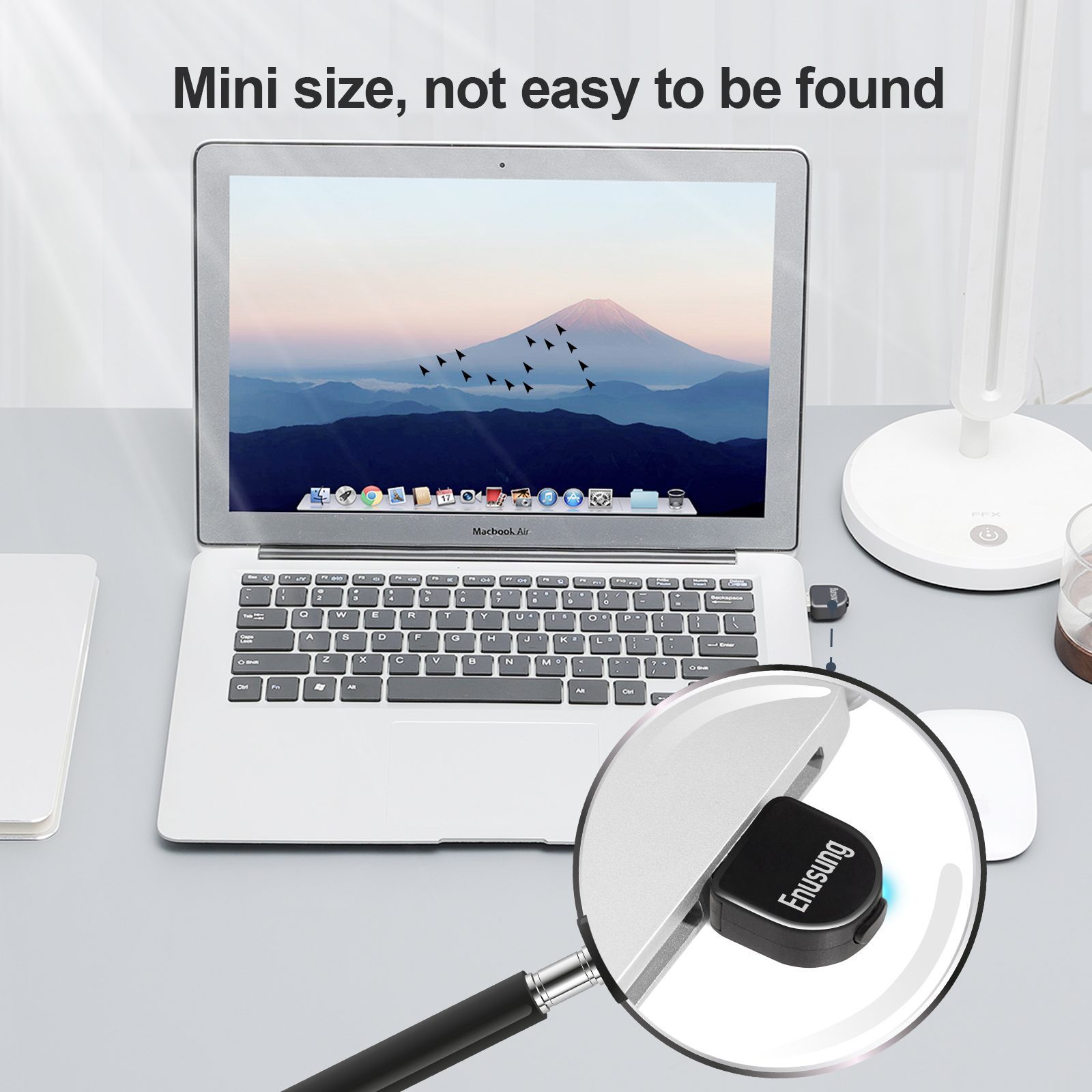 Mini Mouse Jiggler USB Mouse Mover Plug-and-Play and Free Driver Simulate Mouse Movement to Prevent Entering Sleep