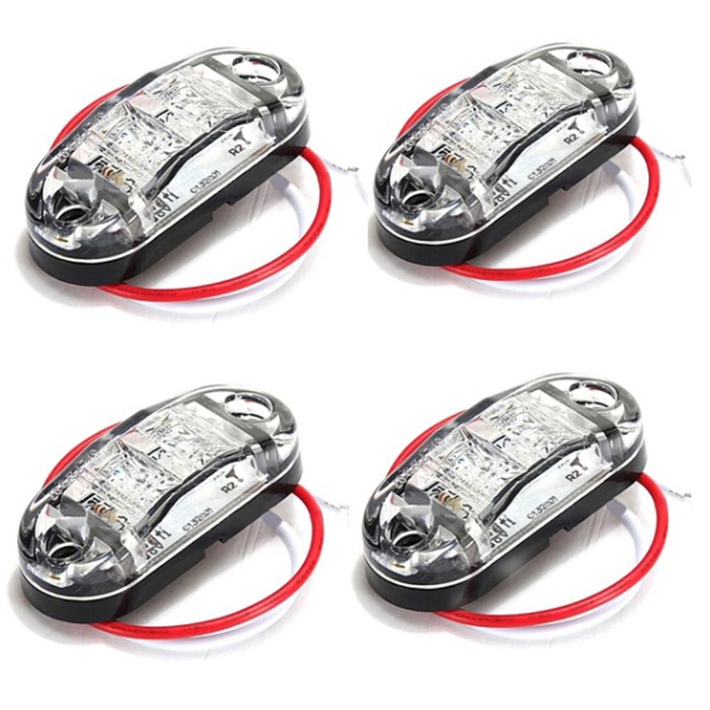 10Pcs Amber Clearance Trailer Lights Car Truck Side Marker Lights Tail Lamp 12V 24V LED Truck Accessories