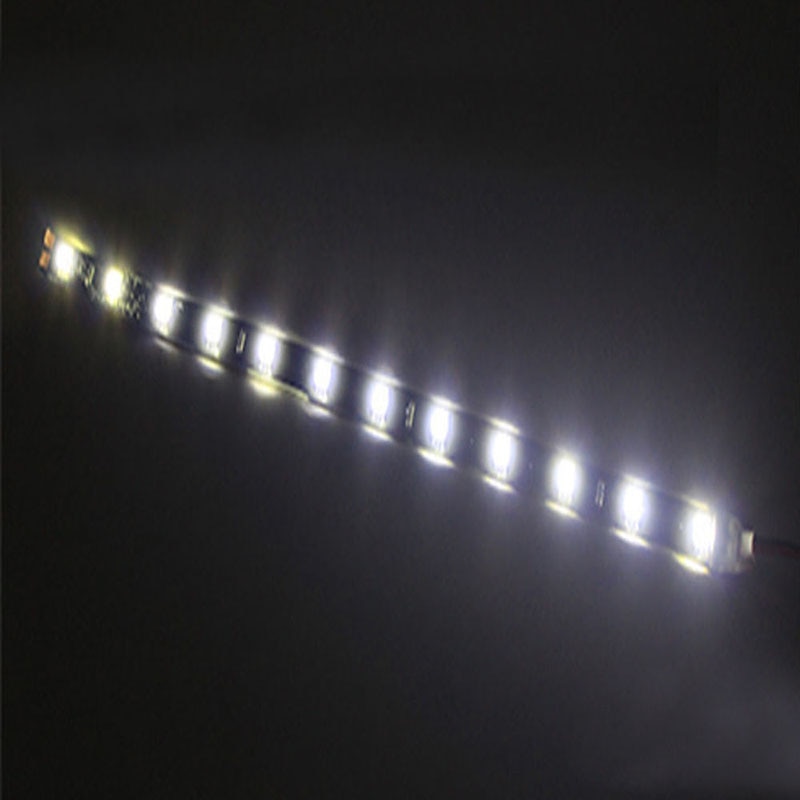 2X30 CM 5050 Flexibele LED Strip Licht 12LED DIY Decoratie Lamp Home Auto Boot Decor Lint Tape Wit verlichting Waterdicht