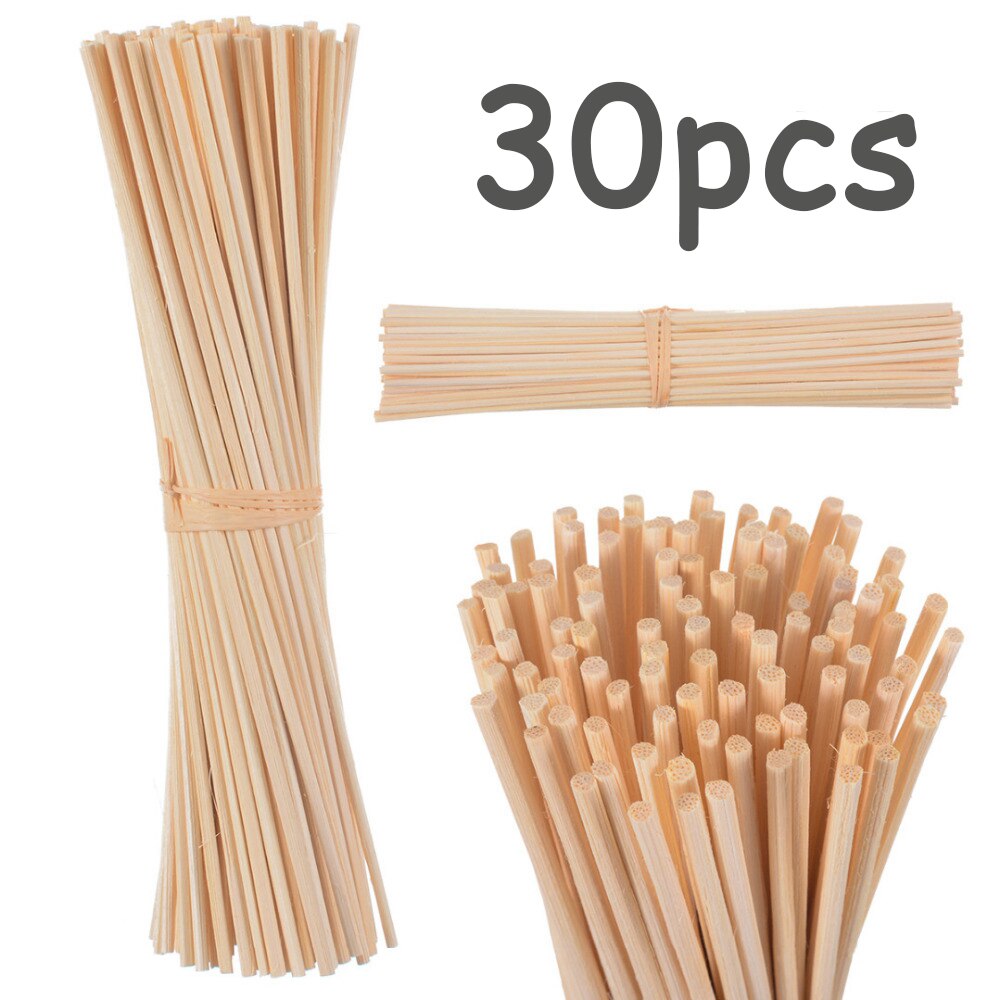 30Pcs Rattan Reed Sticks Fragrance Reed Diffuser Aroma Oil Diffuser Rattan Sticks for Home Bathrooms Fragrance Diffuser
