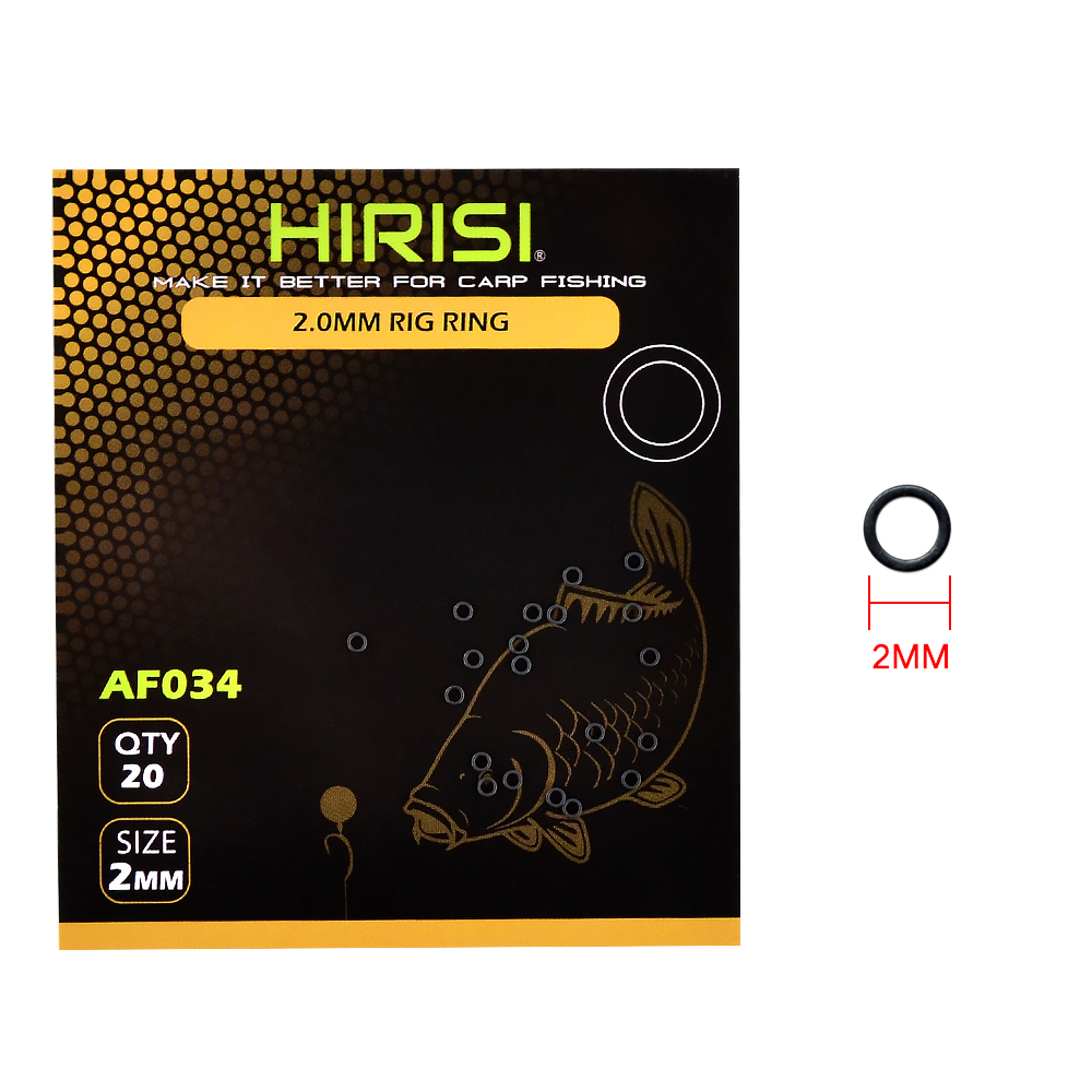 60-delige karpervissen ronde rig-ringen voor haaklink O-ringen 2,0 mm 3,1 mm 3,7 mm 4,4 mm 5,1 mm: Oranje