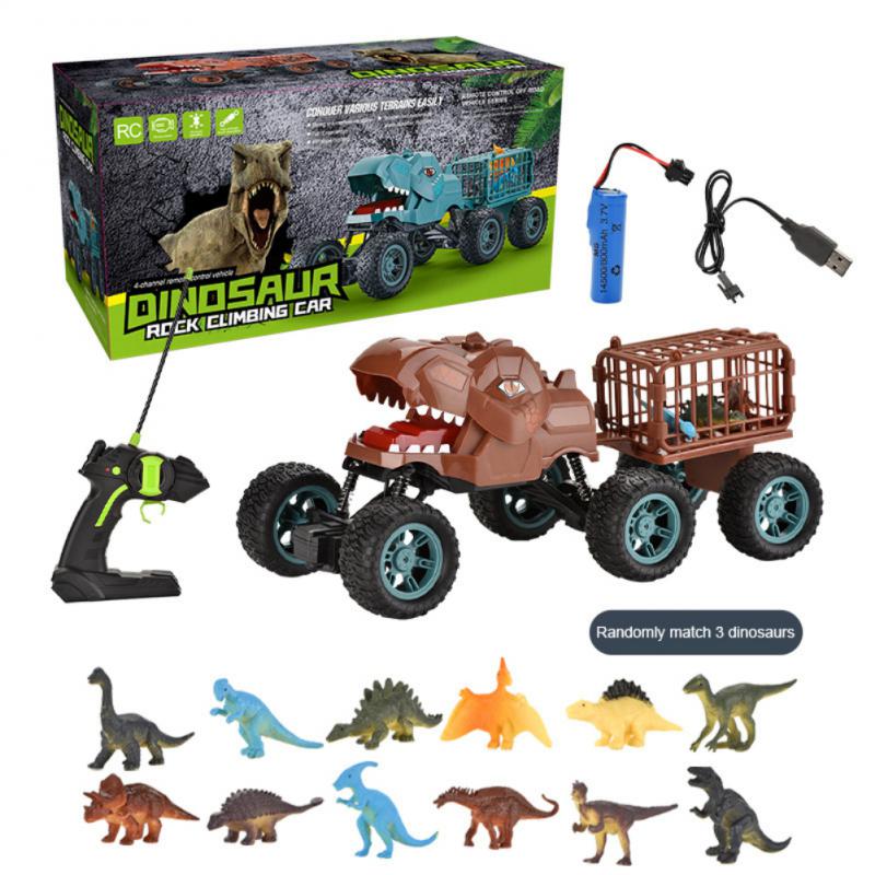 OBEST Jouet Dinosaure Télécommandé 2.4G – Marche, Rugissement, Secoue La Tête, Détection Gestes, LED – Cadeau Parfait Garçons Filles 3-10 Ans