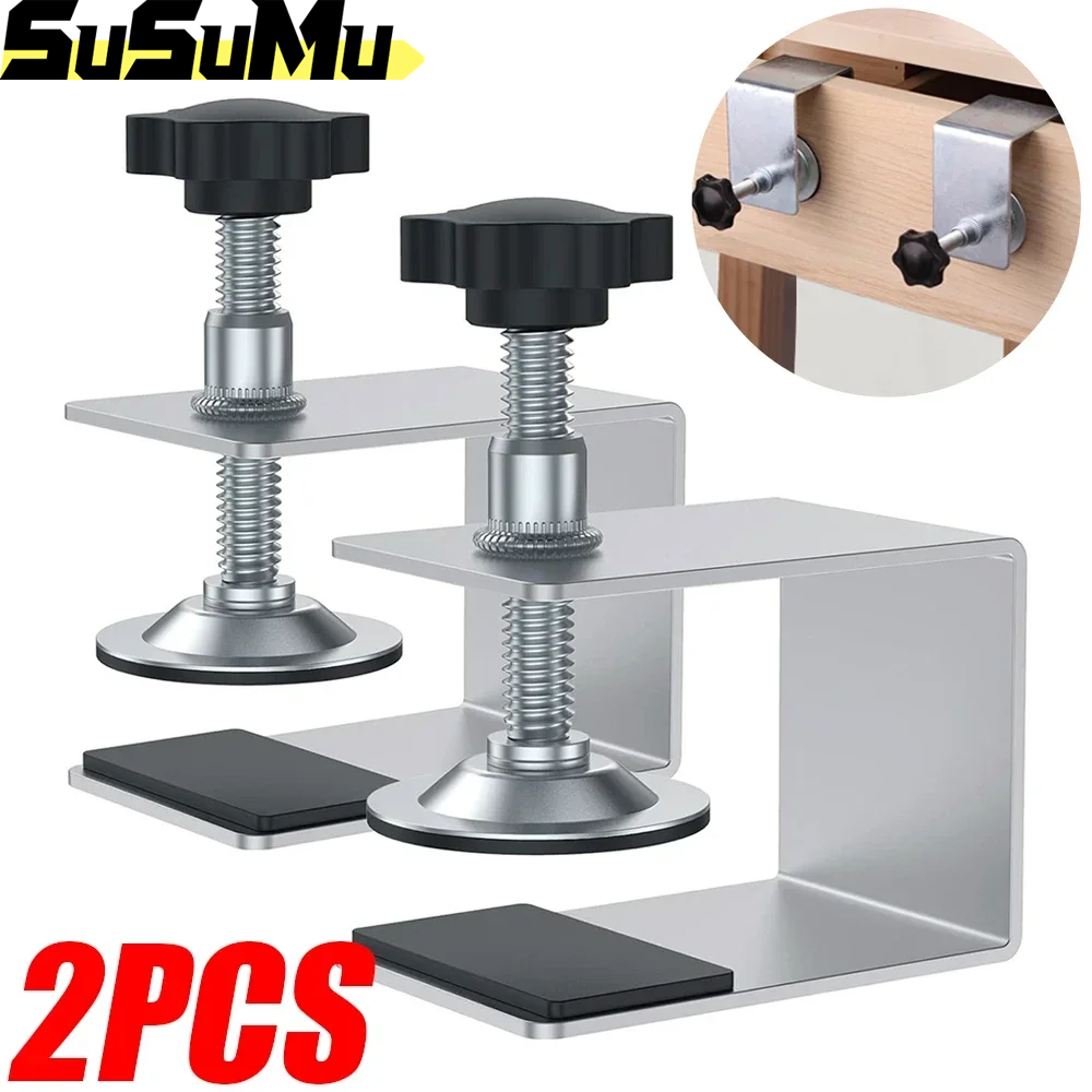 2 Stuks Houtbewerking Jig Kast Gereedschap Stalen Lade Paneel Clips Meubelen Accessoires Front Installatie Klemmen Handje