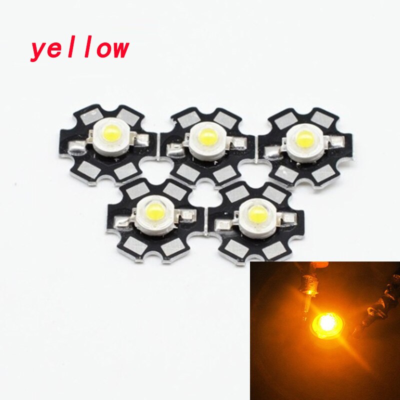 High Power LED Chip CREE 1W 3W LED Light Emitting Diode Warm White + 20mm Aluminum Star Base PCB LED Beads Spot Light Bulb 10pcs: Light Grey