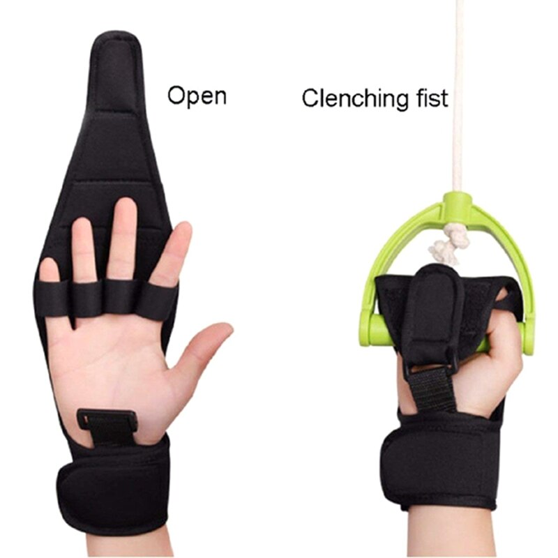 Balight anti-spastisitet finger rehabilitering hjelpehansker splint finger gjenoppretting grep svekkelse fast hånd håndleddsstøtte