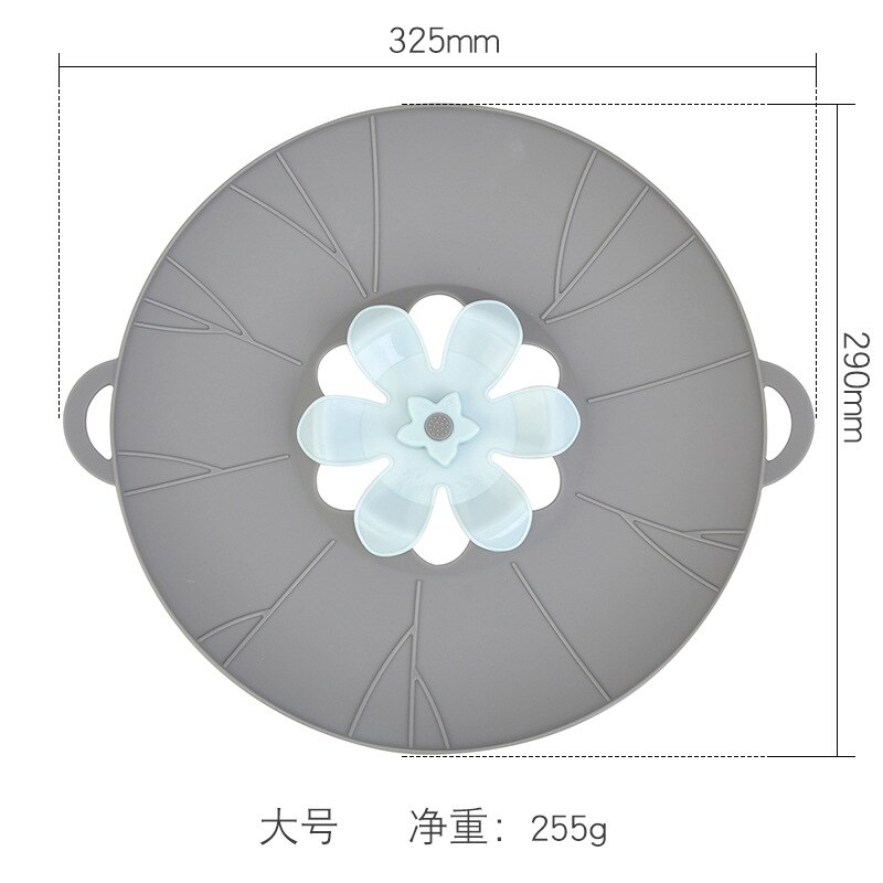 Silicone anti overflow pot cover, silicone fresh-keeping cover, rotatable pot cover, Kitchen Utensils Multi-Functional