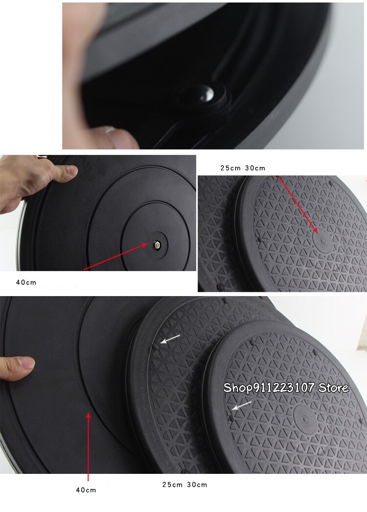 25CM/30CM/40CM Black Plastic Turntable pottery Clay Sculpture Tools Hand-made diy plastic clay tools