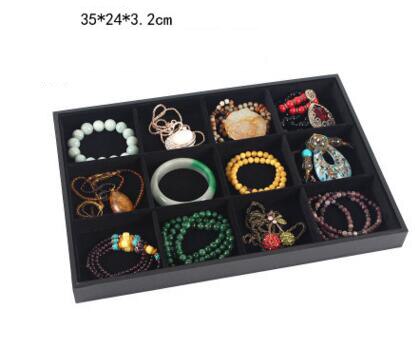 Jewelry Box Plate Jewelry Display Earring Holder Ring Watch Necklace Display Tray Stand Organizer Box Case Display Storage: 13