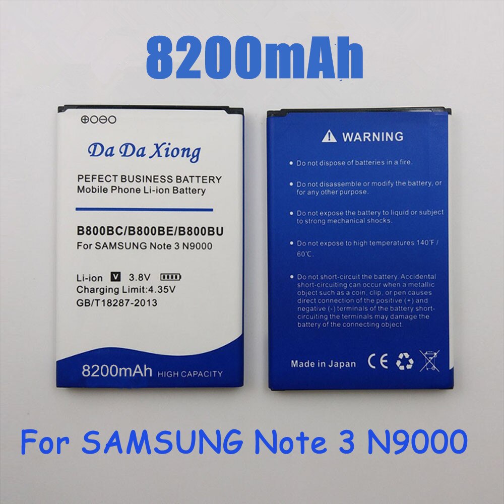 8200 Mah B800BC B800BE/Bu Batterij Voor Samsung Galaxy Note 3 N9000 N9005 N900A N900 N9002 N9008 N9009 N9006 n9008S