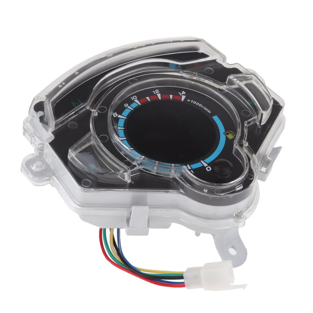Motorcycle Moped LED Battery Level Gas Gauge Speedometer Tachometer Odometer
