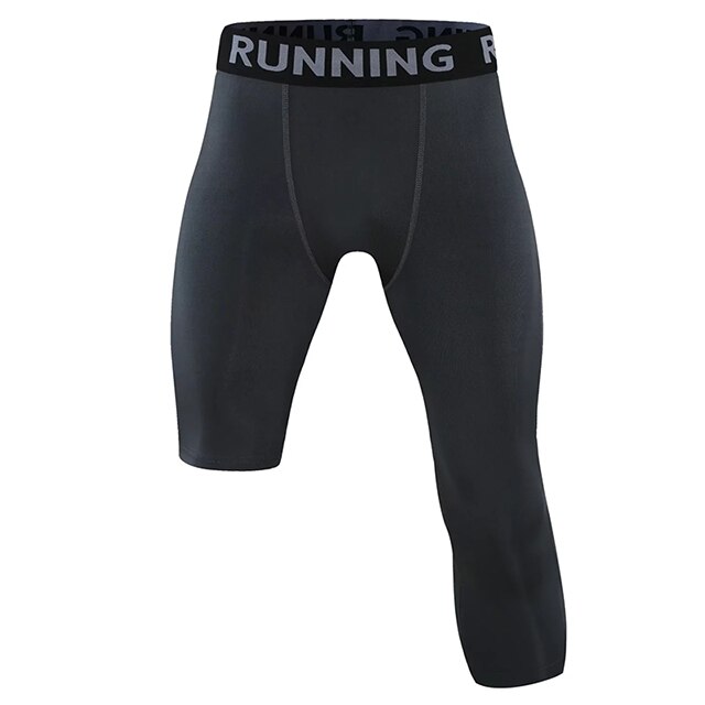 Homens correndo compressão apertado fitness roupas apertadas esporte sweatpants basquete inferior treinamento jogging ginásio apertado: gray / M