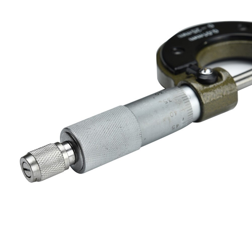 0-25mm Metric Micrometer Engineer Caliper Carbon Steel External Portable Measuring Tool Outside Accurate