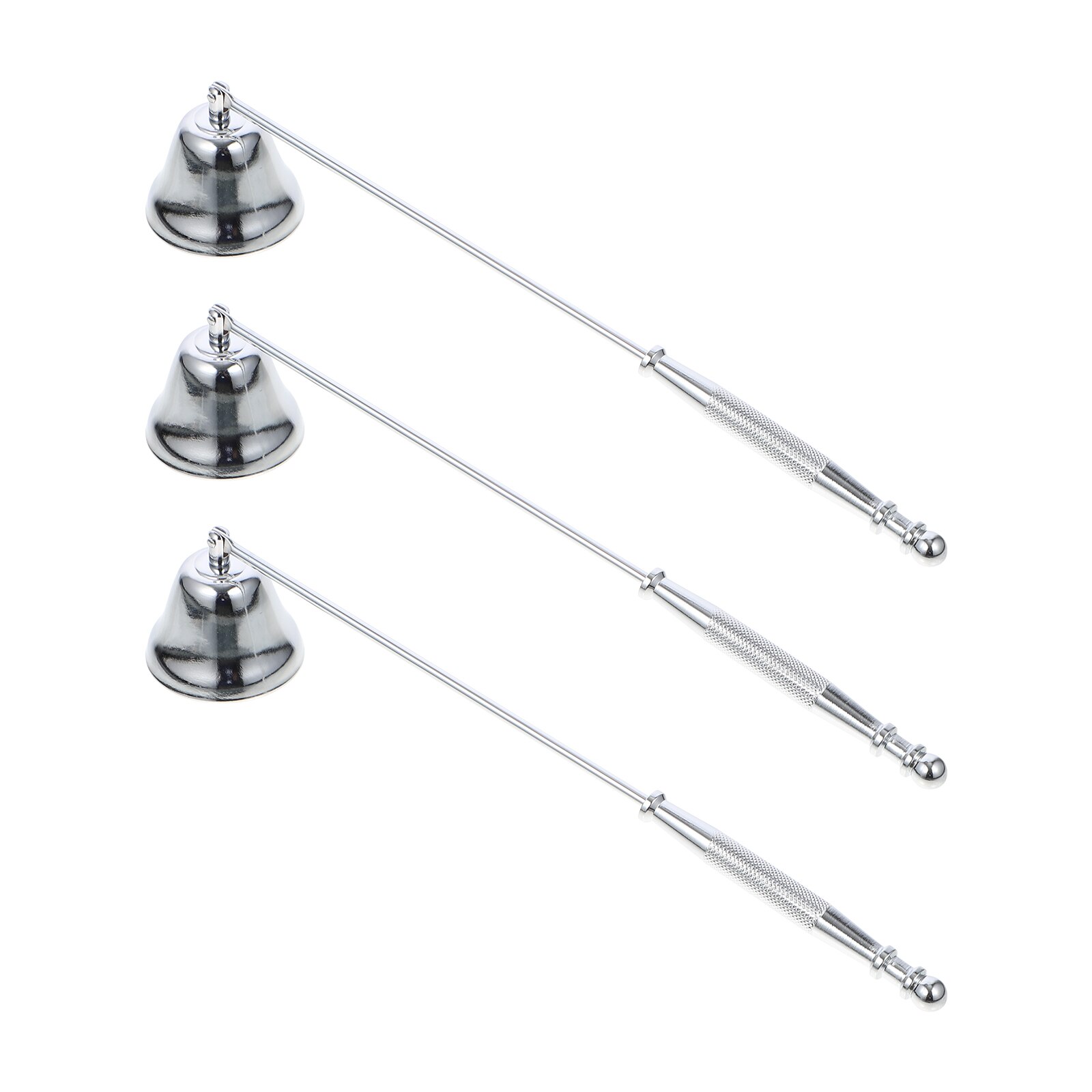 3 Stuks Metalen Kaars Snuiters Lont Snuffer Met Lange Handvatten Voor Stak Kaars Vlam: Default Title