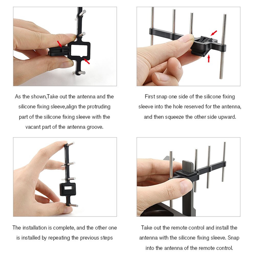 2.4 ghz anti-korrosions fjärrkontroll anti interferens yagi uda antenn range extender signal booster kit enkel installation