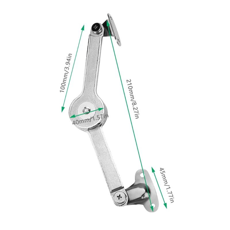 Lid Hinges Soft Close Lid Stay Hinge Heavy Duty Lid Support Hinge Folding Toy Box Hinge 75°/ 90° / 110° Angle Lid Stays