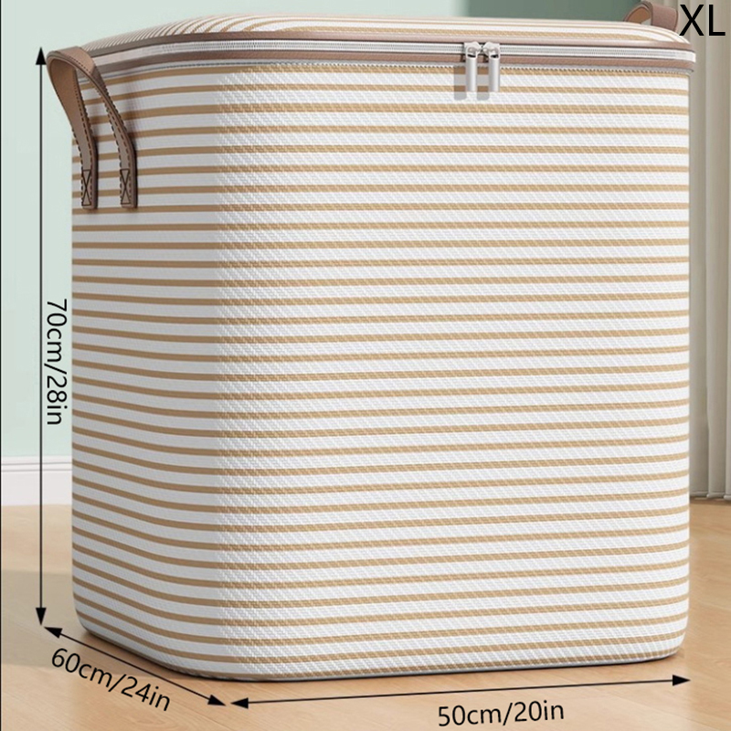 Bolsa de almacenamiento de gran capacidad para el hogar, organizador de armario de Material no tejido, se puede utilizar para colcha, ropa, juguetes, 1 ud.: M / Verde