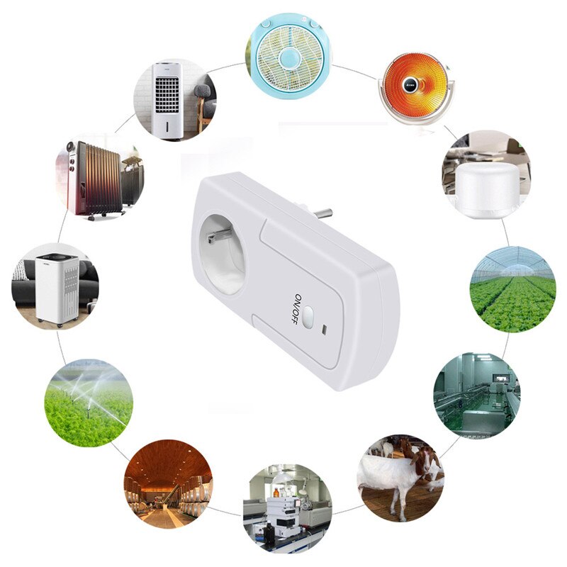 EPULA WiFi Smart EU Plug/Socket Temperature Humidity Controller Intelligent Timer Outlet Switch Remote Control For IOS/Android