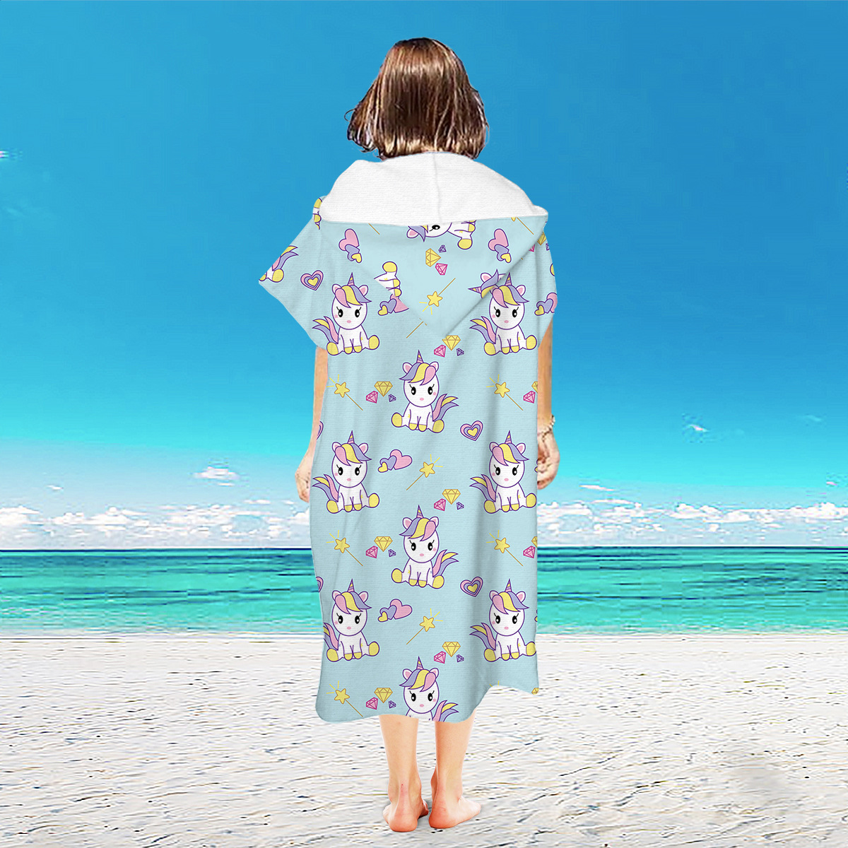 Asciugamano poncho da surf Sport acquatici estivi Abito con cappuccio Coperta da spiaggia in microfibra Asciugamano da bagno Muta Poncho da spiaggia: Viola