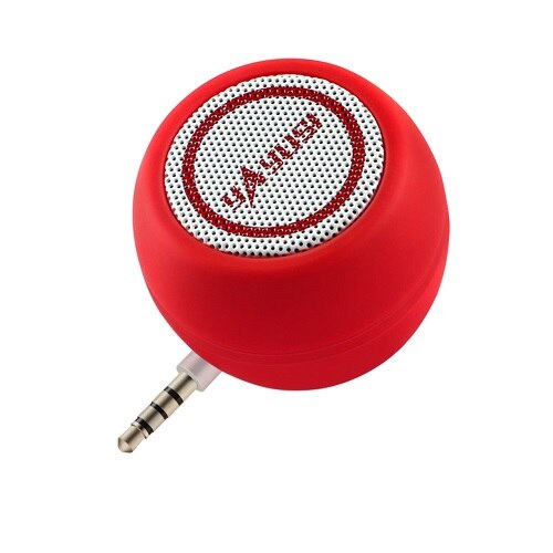 Mini Speaker 3.5 Mm Audio Jack 3W Draagbare Mobiele Telefoon Speaker Voor Iphone Android Ipad Ipod Music Speaker: Red